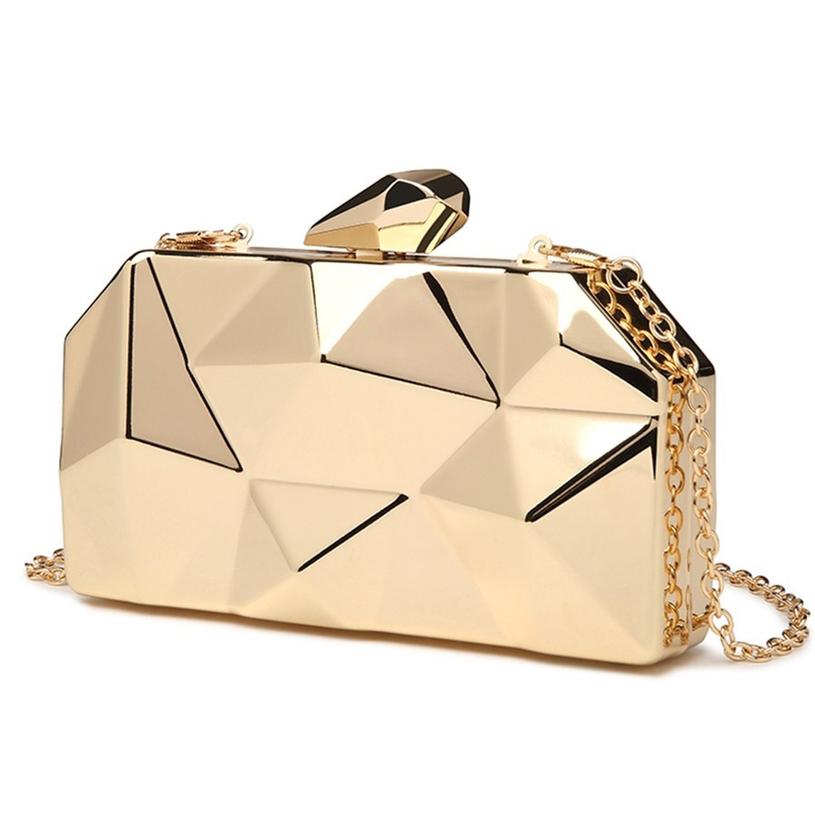 Bolso de noche con diseño geométrico