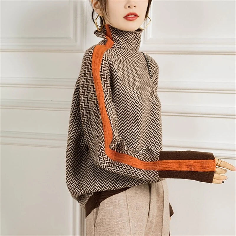 Julia - Jersey de cuello alto