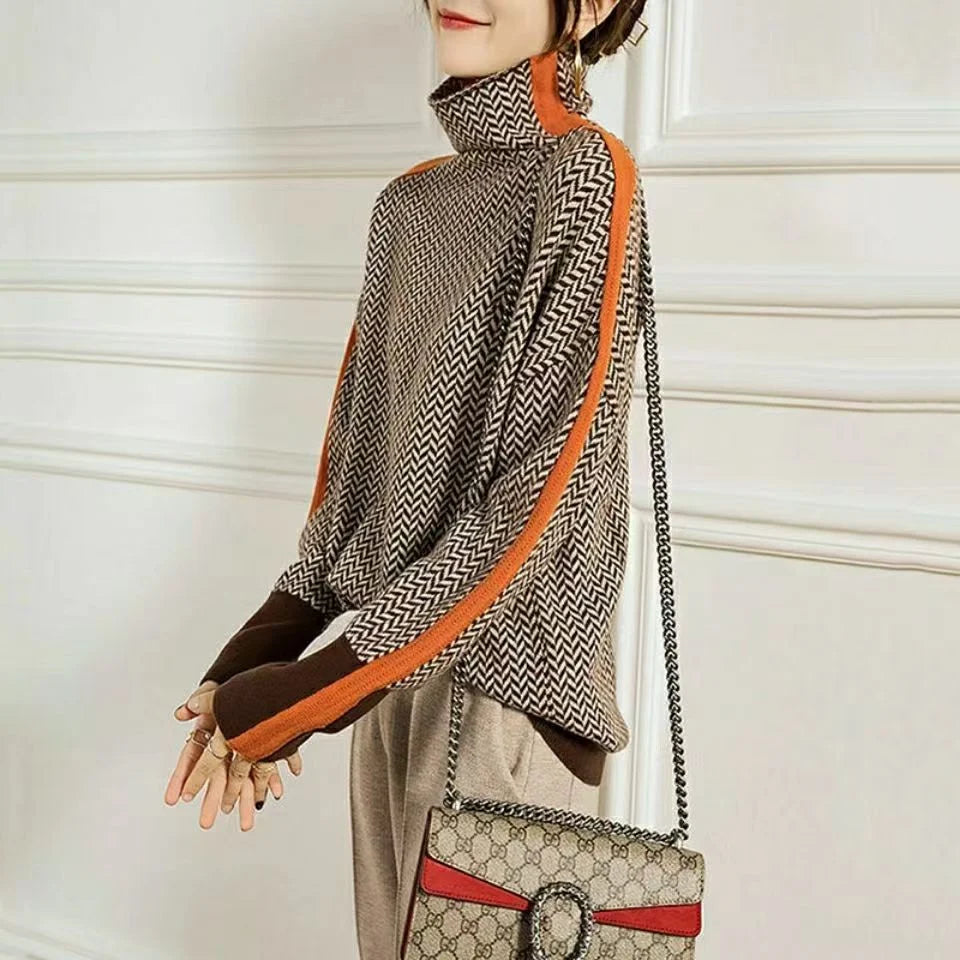 Julia - Jersey de cuello alto