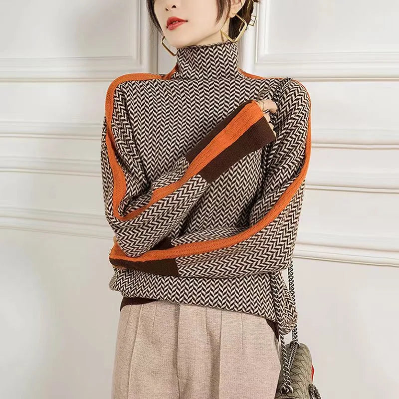 Julia - Jersey de cuello alto