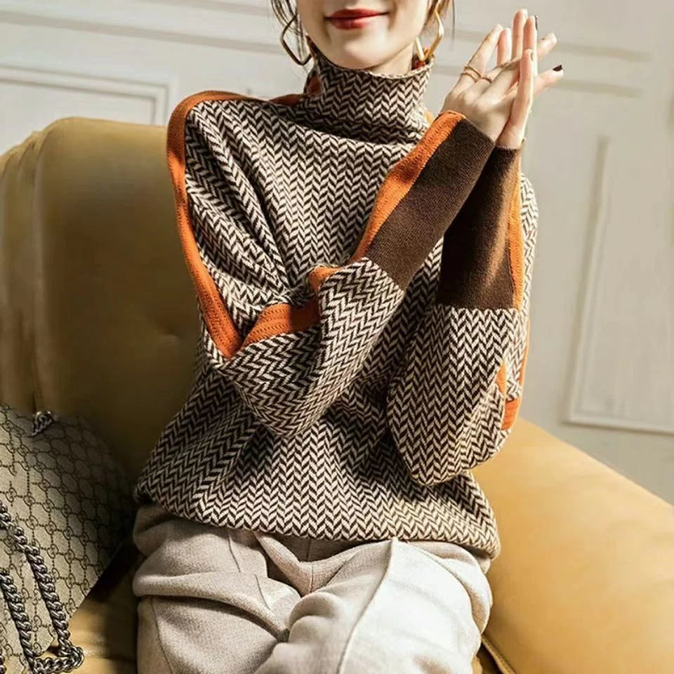 Julia - Jersey de cuello alto