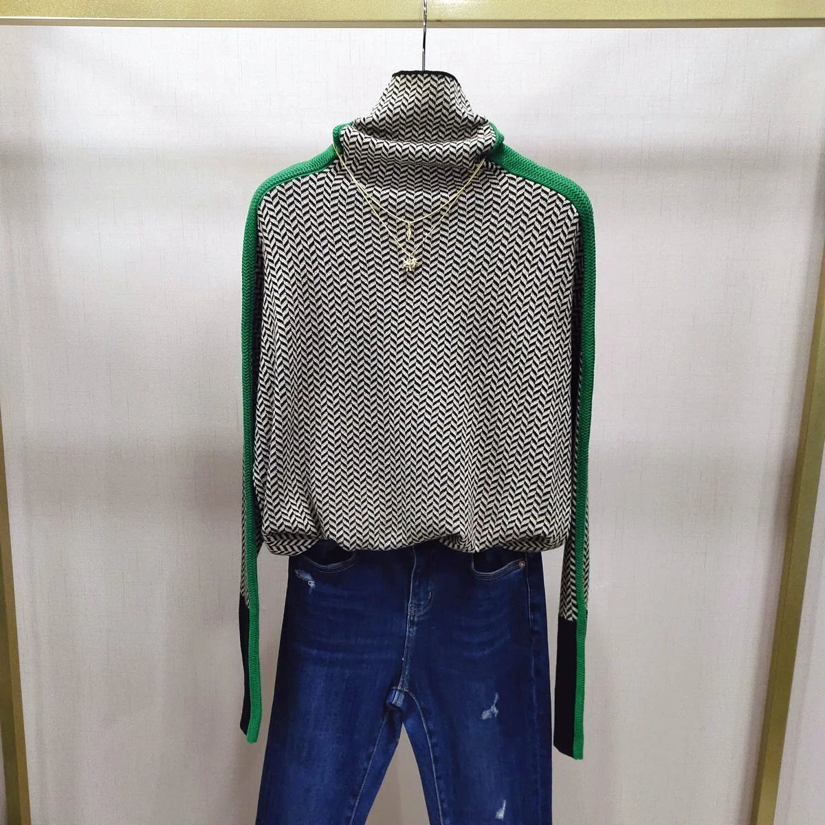 Julia - Jersey de cuello alto