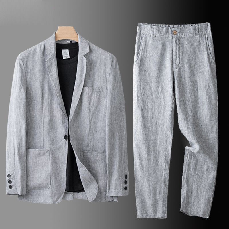 Conjunto de traje de lino