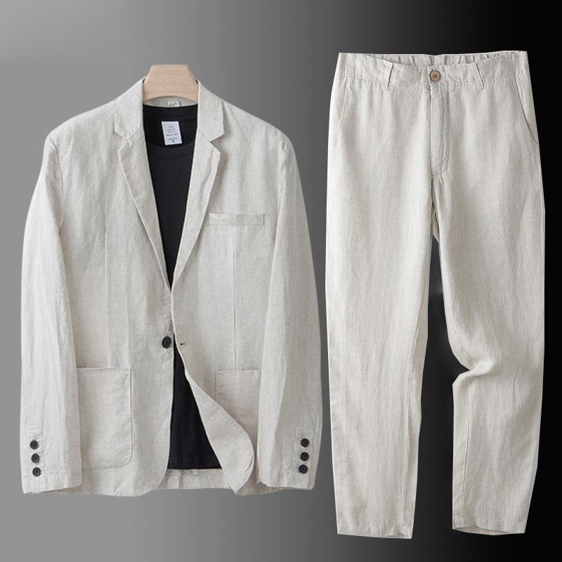 Conjunto de traje de lino