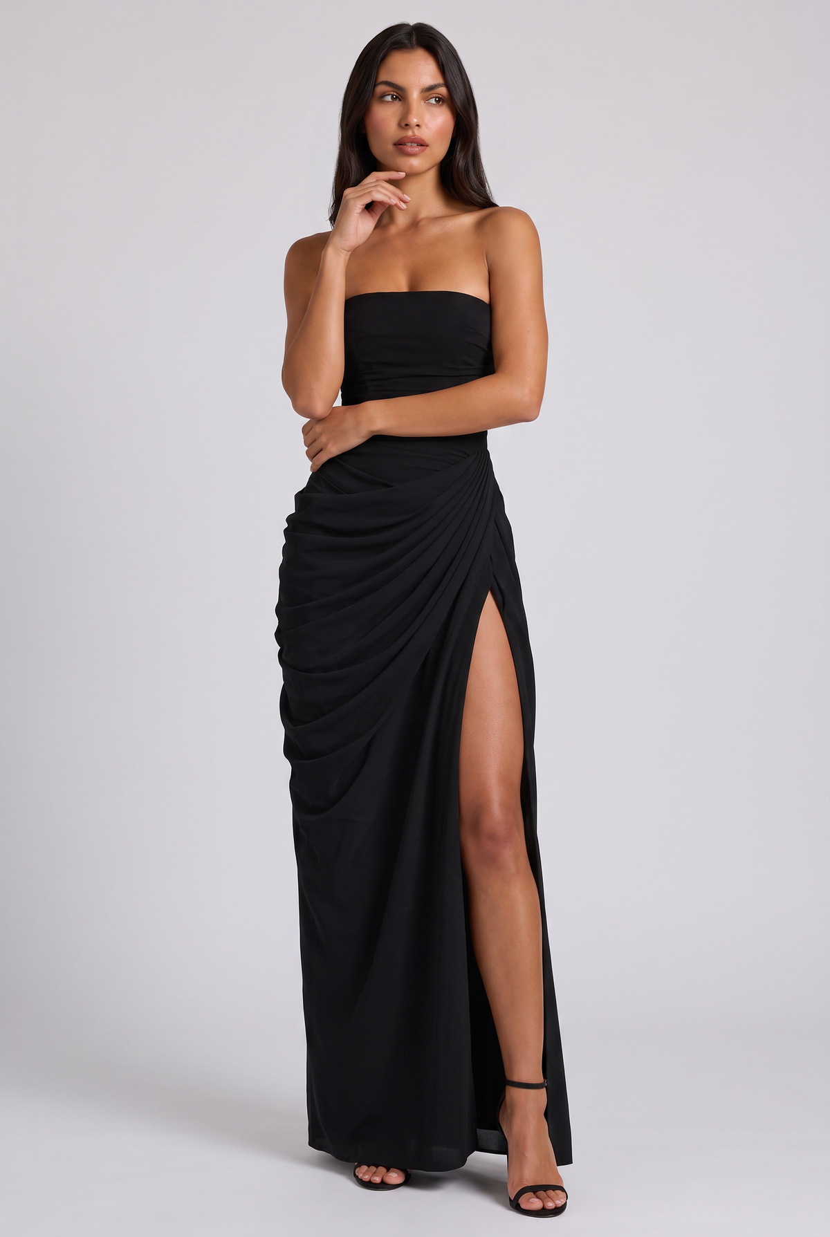 Victoria - Vestido elegante sin tirantes