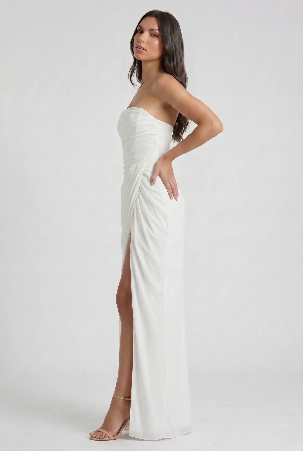 Victoria - Vestido elegante sin tirantes
