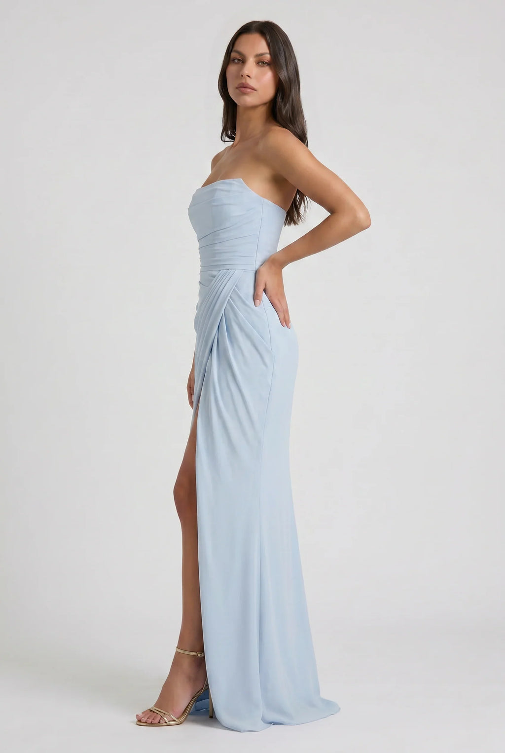 Victoria - Vestido elegante sin tirantes