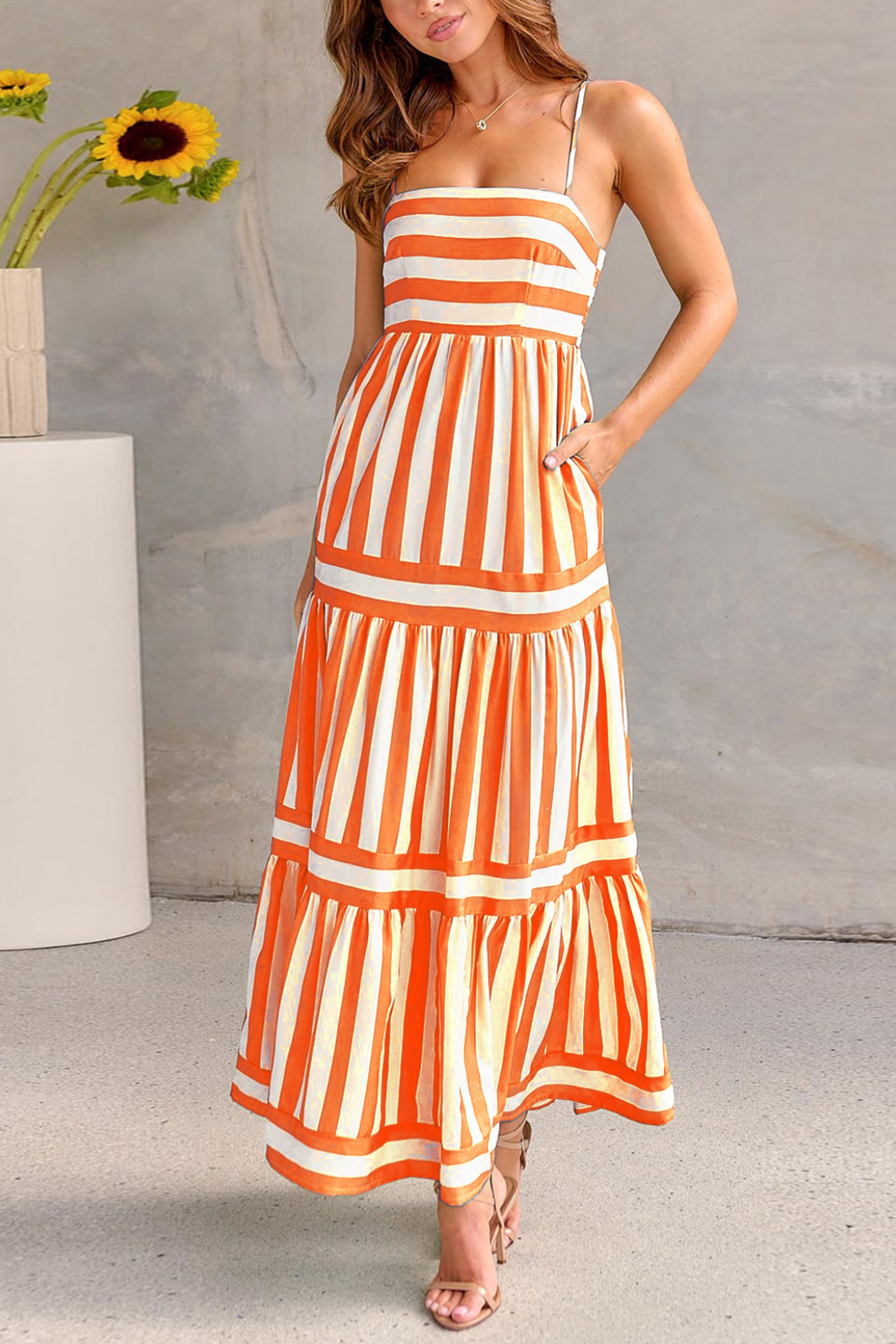 Vestido con tirantes veraniego