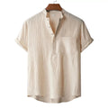 Camisa Henley de Lino