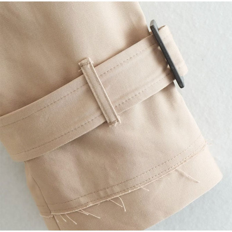 Chaqueta Trench Caqui