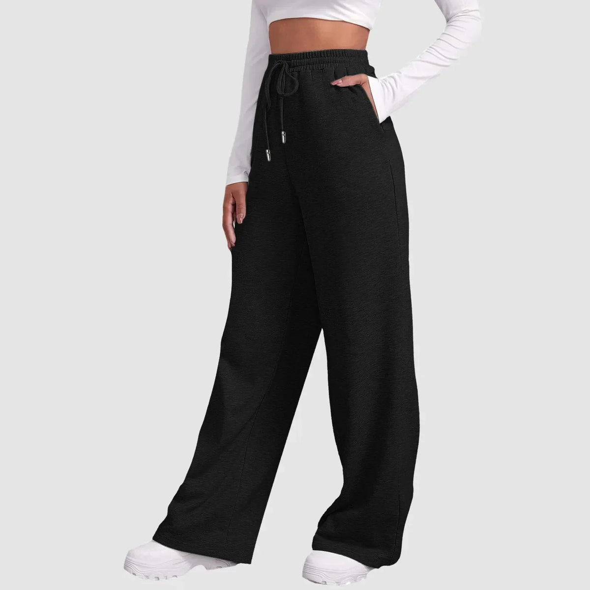 Pantalones jogger de pierna larga y corte casual