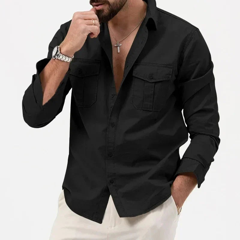 Camisa táctica con botones