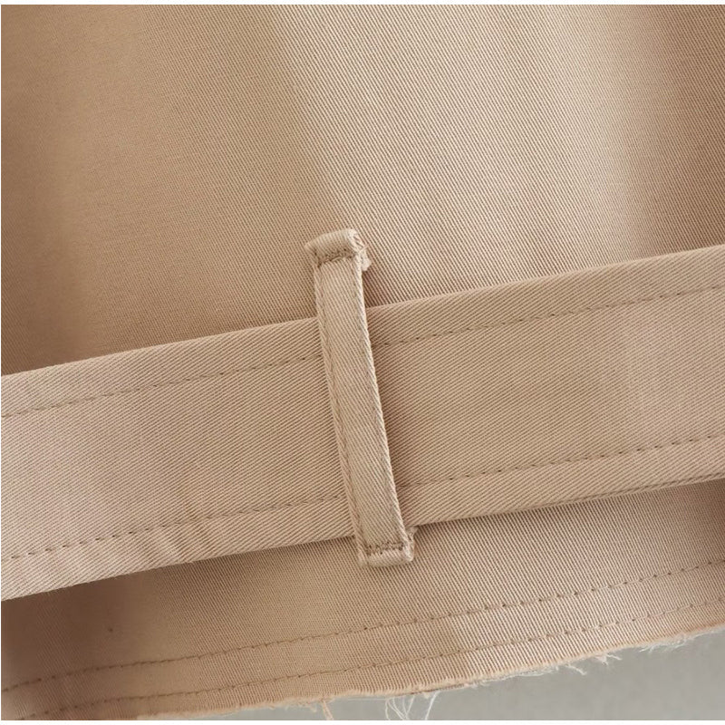 Chaqueta Trench Caqui