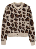 Jersey de pelo con estampado de leopardo