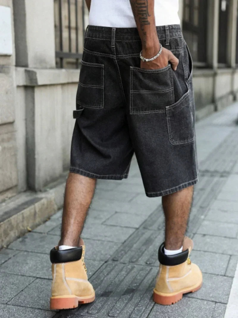Pantalones cortos vaqueros holgados