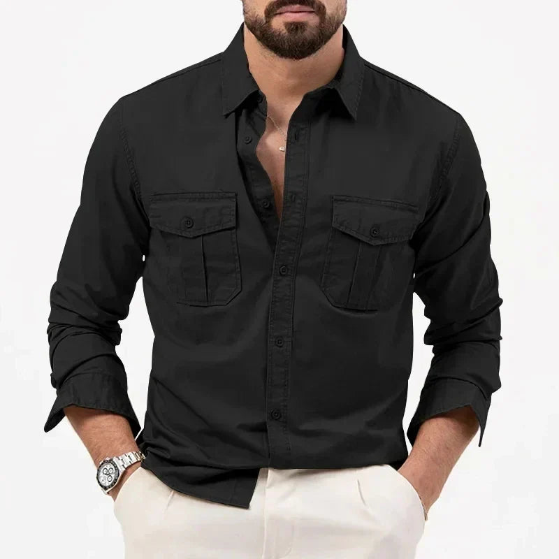 Camisa táctica con botones