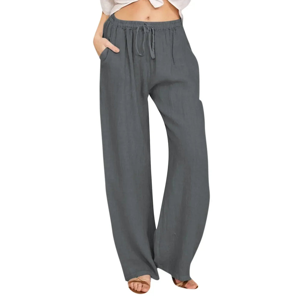 Pantalones cómodos de pierna ancha