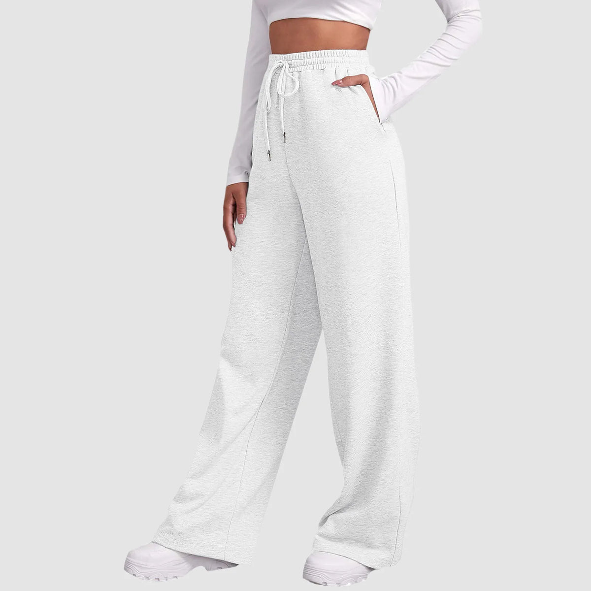 Pantalones jogger de pierna larga y corte casual
