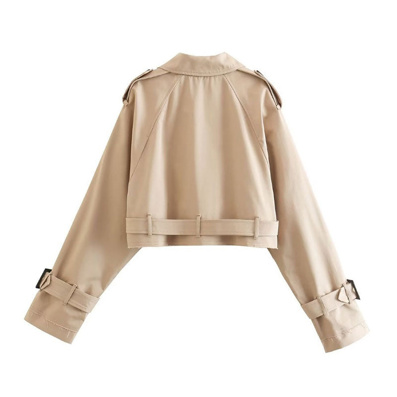 Chaqueta Trench Caqui