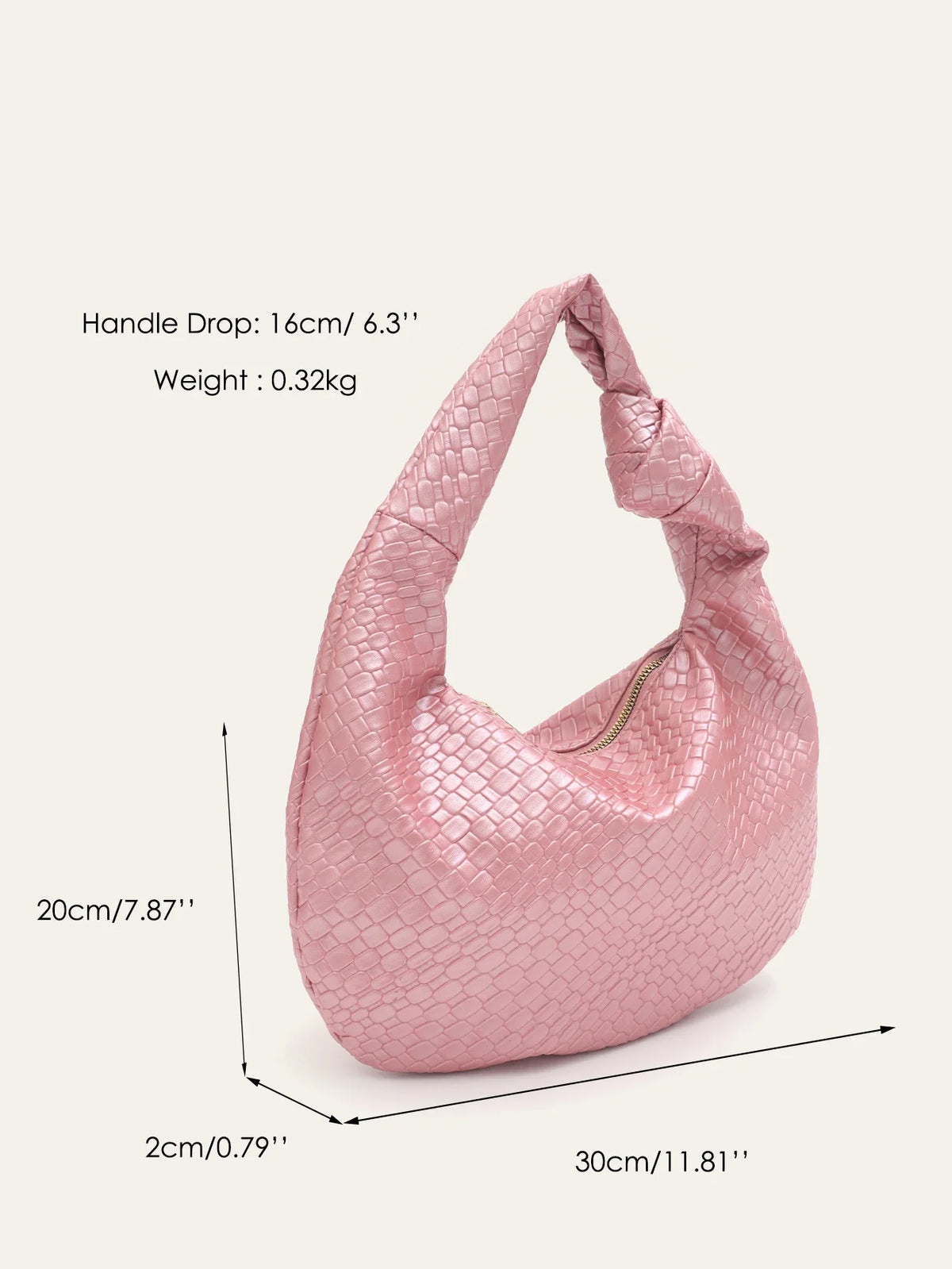Bolso de cuero vegano trenzado
