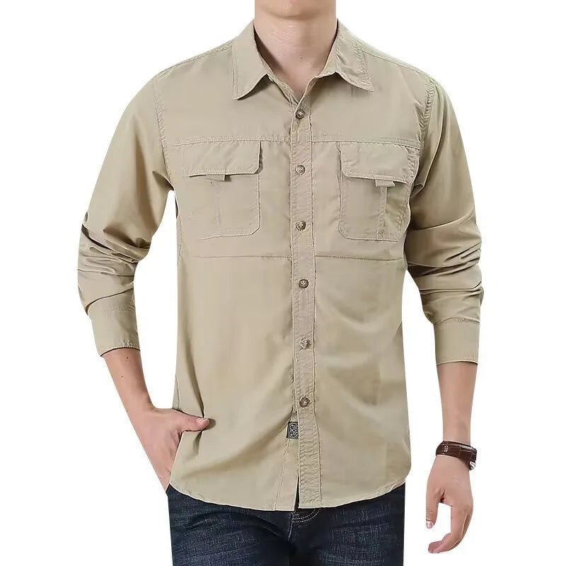 Camisa táctica con botones