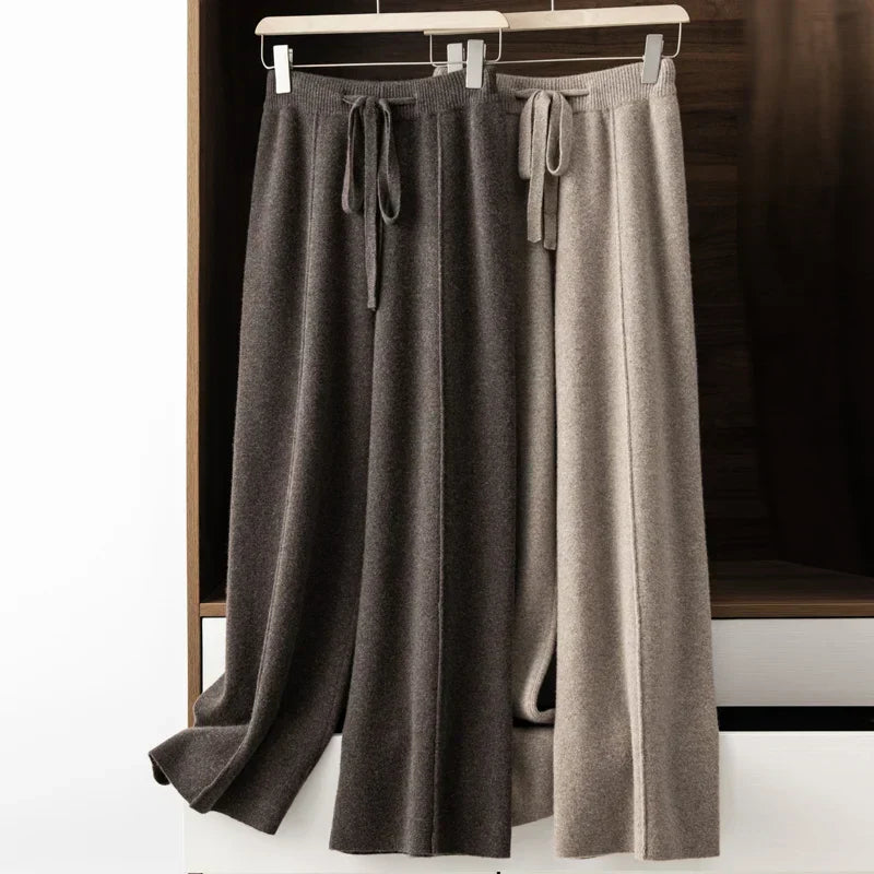 Pantalones de estar por casa de cachemir premium