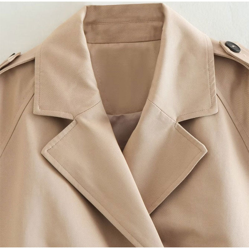 Chaqueta Trench Caqui