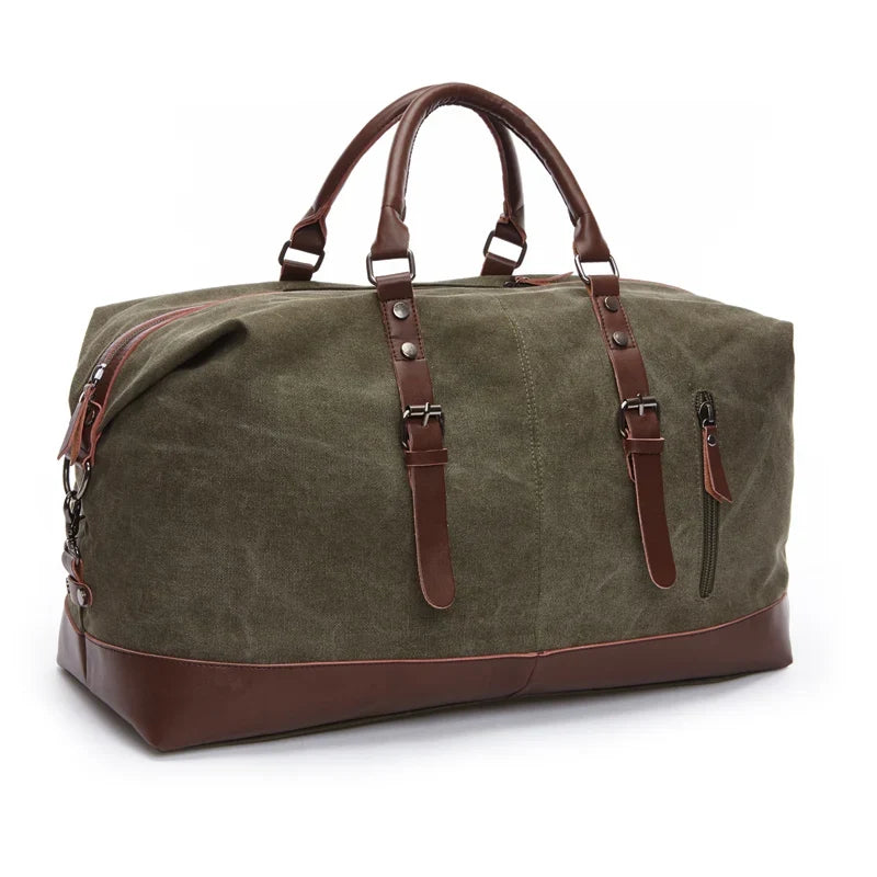 Bolsa de viaje tipo duffel de lona