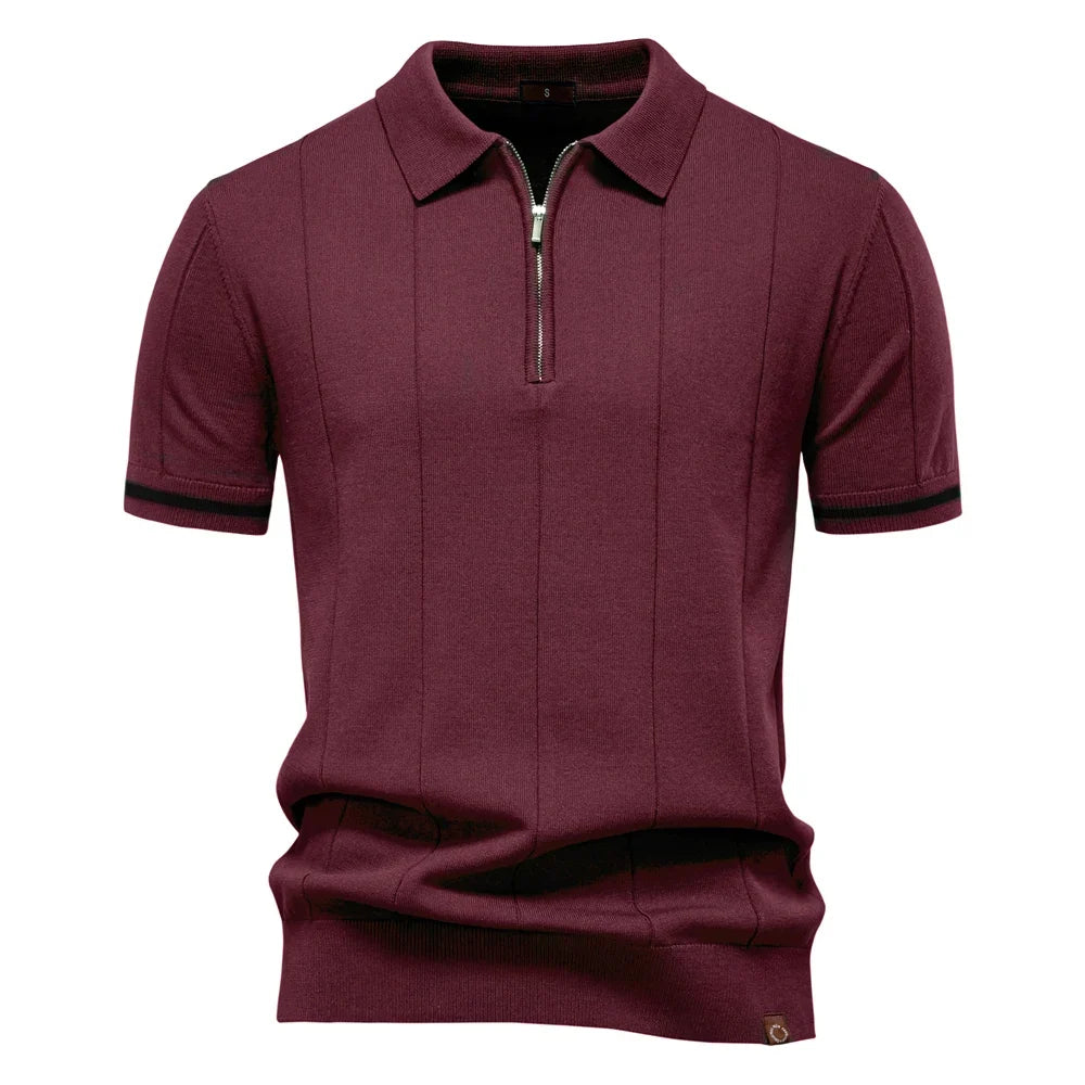Polo Hudson con cremallera