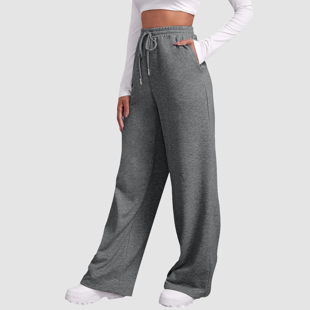 Pantalones jogger de pierna larga y corte casual