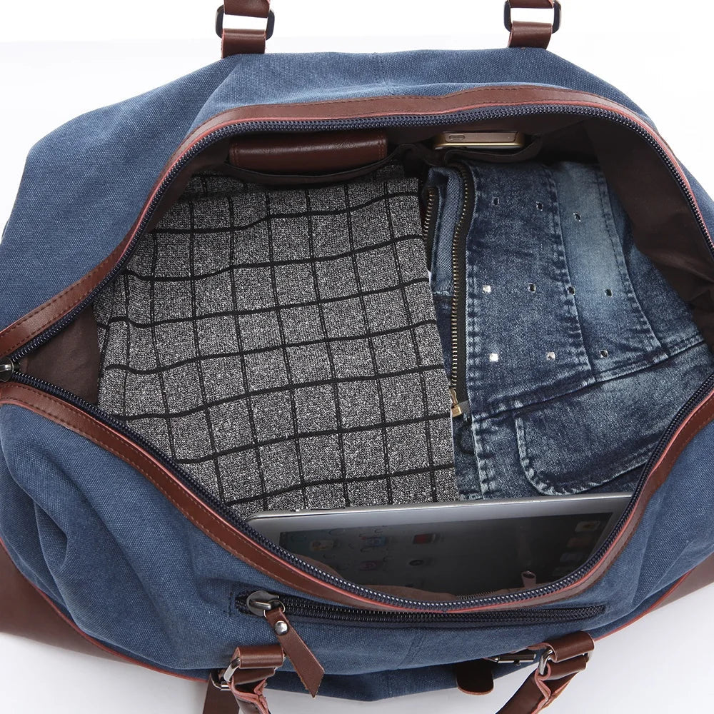 Bolsa de viaje tipo duffel de lona