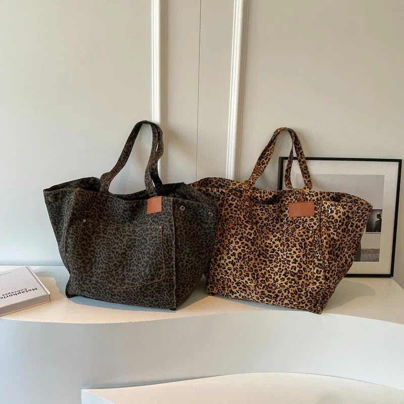 Bolso con estampado de leopardo