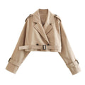 Chaqueta Trench Caqui