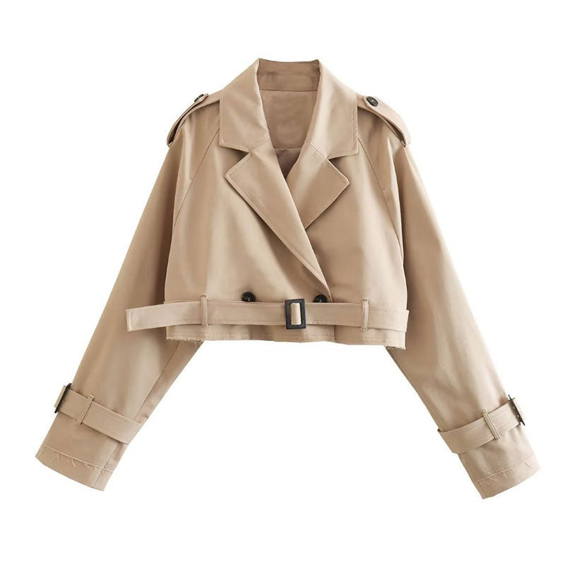 Chaqueta Trench Caqui