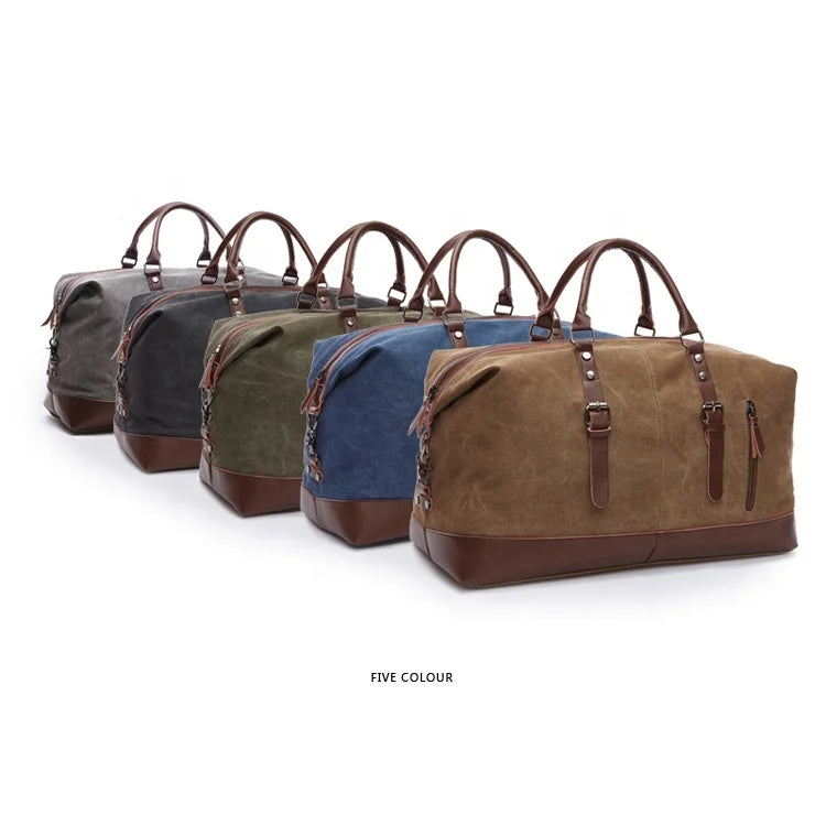 Bolsa de viaje tipo duffel de lona