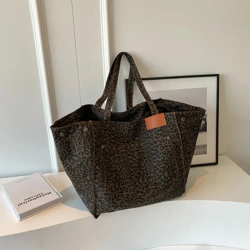 Bolso con estampado de leopardo
