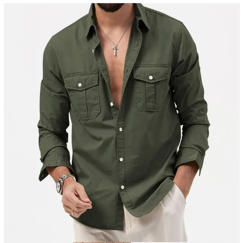 Camisa táctica con botones
