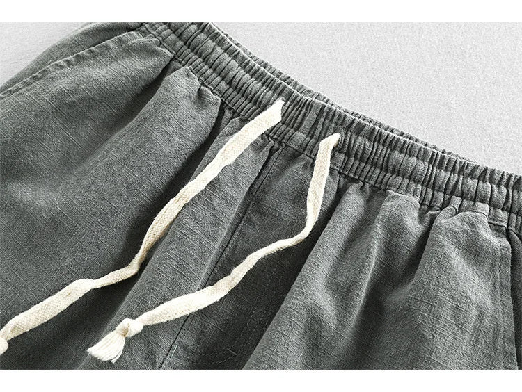 Pantalones cortos de lino