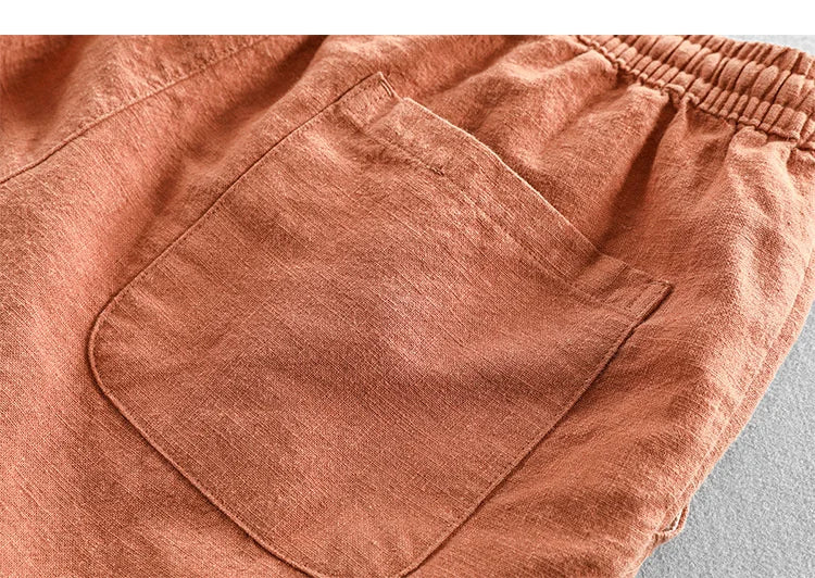 Pantalones cortos de lino
