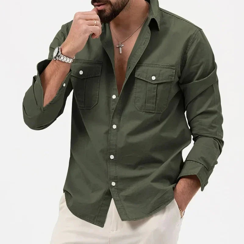 Camisa táctica con botones