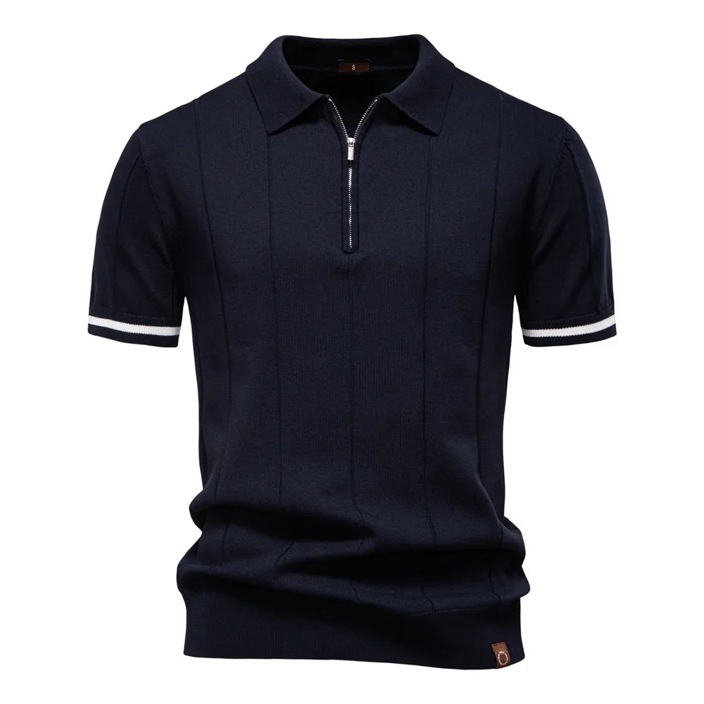 Polo Hudson con cremallera