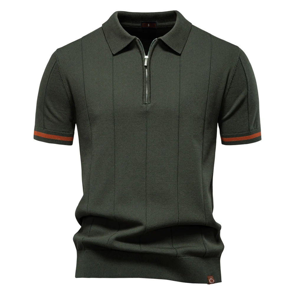 Polo Hudson con cremallera