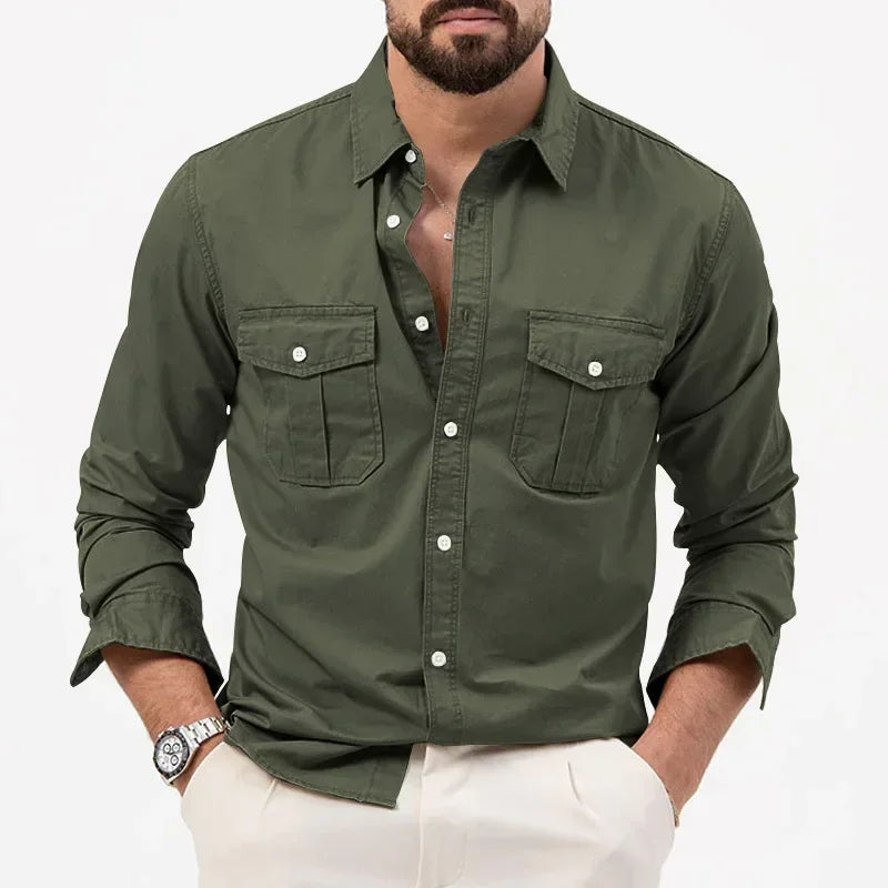 Camisa táctica con botones