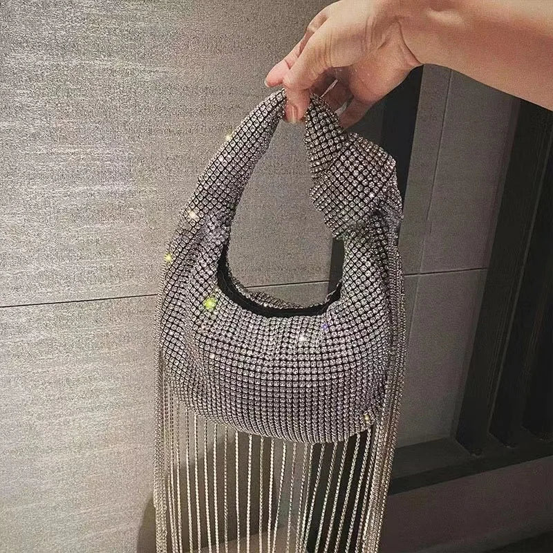 Bolso de noche con borlas
