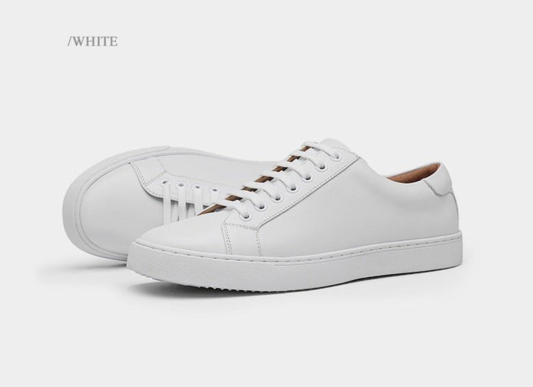 Alessandro - Zapatos blancos de piel