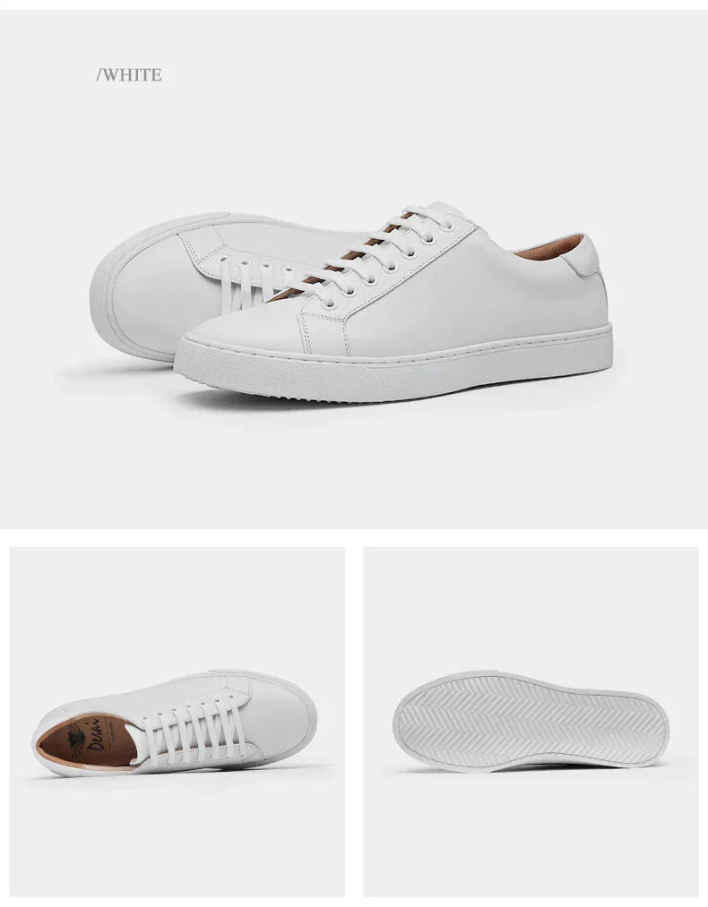 Alessandro - Zapatos blancos de piel